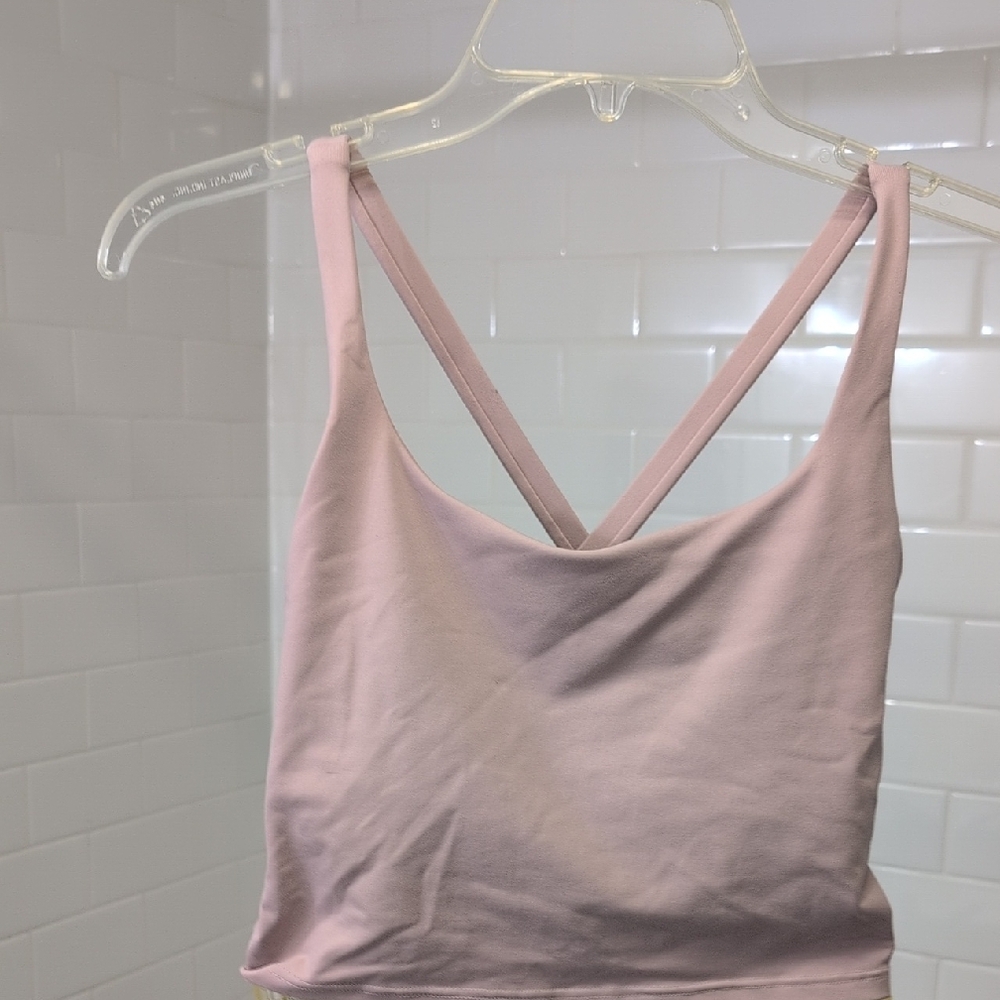 Pink Strappy Crop Top/ Bralette